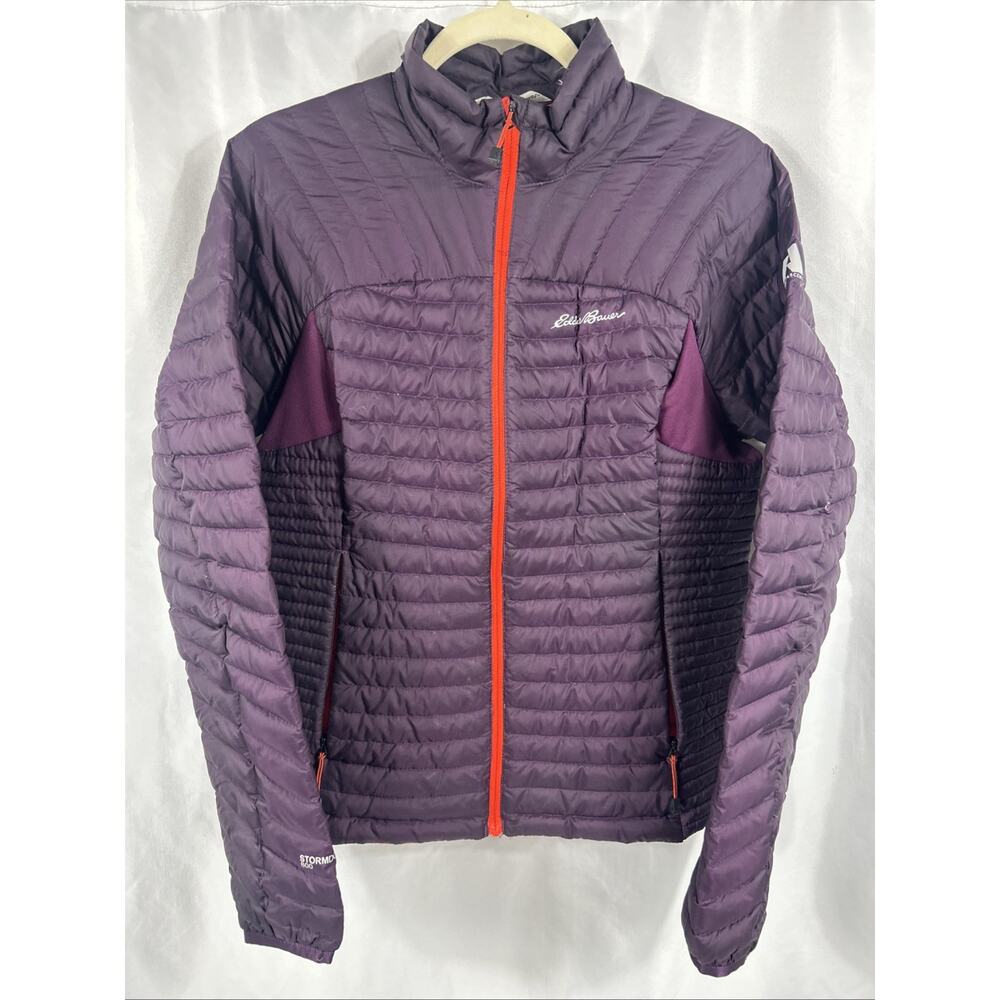 Eddie Bauer Jacket Womens Med StormDown 800 Full Zip Quilted Lightweight